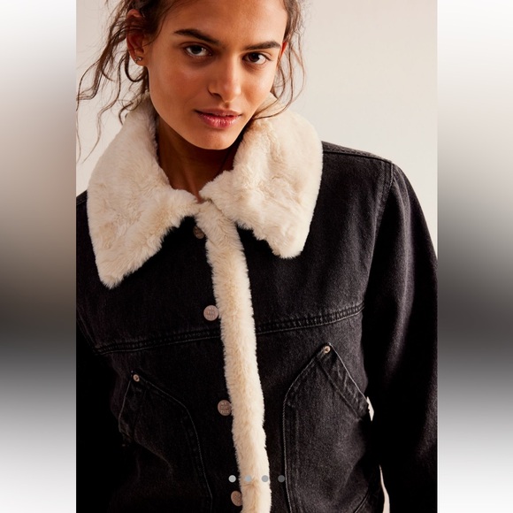 Free people Tia cozy denim jacket - Picture 5 of 12